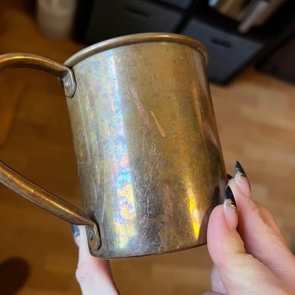 Single Vintage Paykoc Copper Moscow Mule Mug with Mule Logo, Vintage Copper - Picture 2 of 10